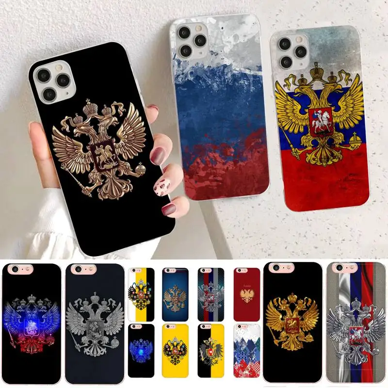 Чехол YNDFCNB с гербом России для iPhone 11 12 pro XS MAX 8 7 6 6S Plus X 5S SE 2020 XR чехол|Бамперы| |