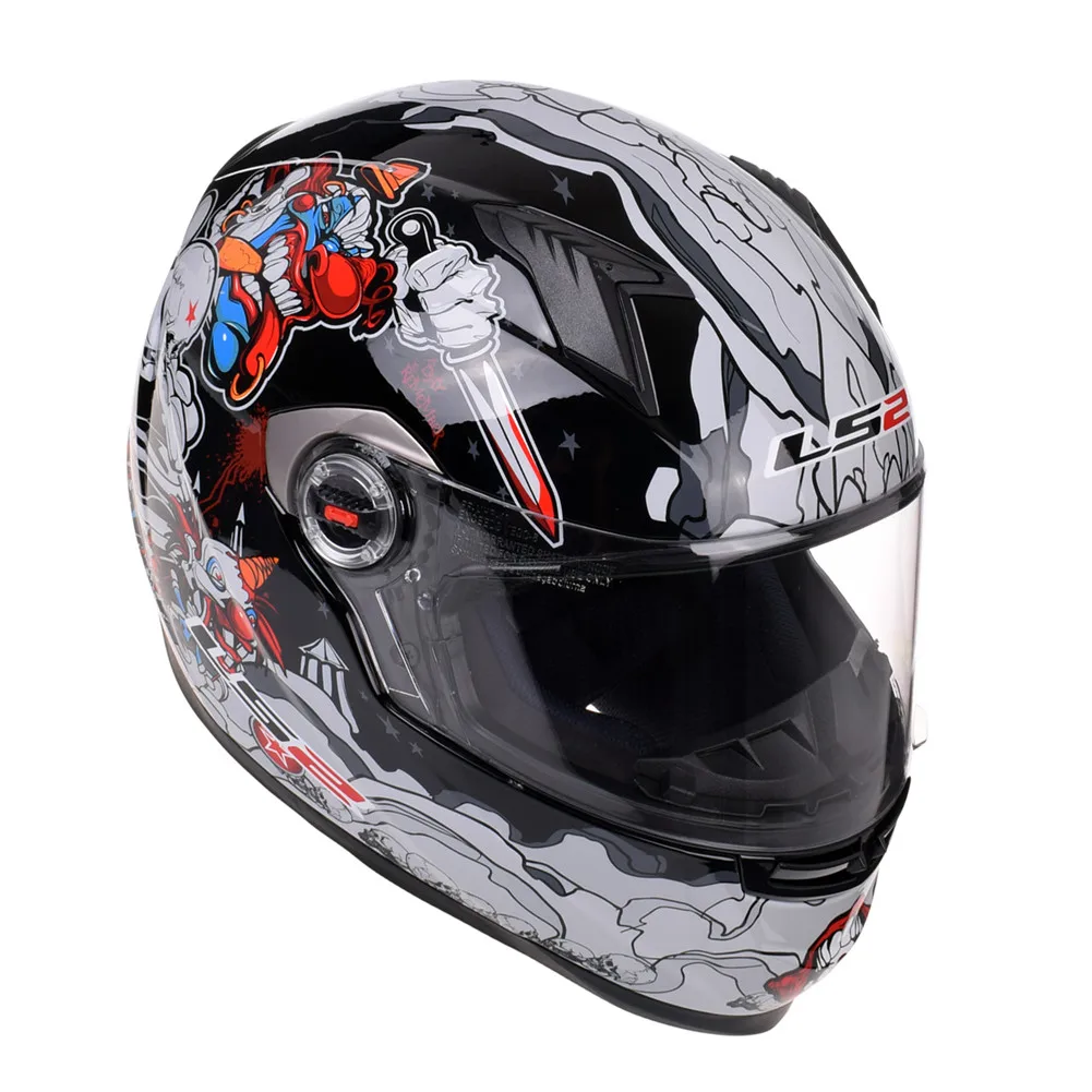 LS2 FF358 Классический гоночный мотоциклетный шлем с полным лицом Casque Casco Capacete Moto