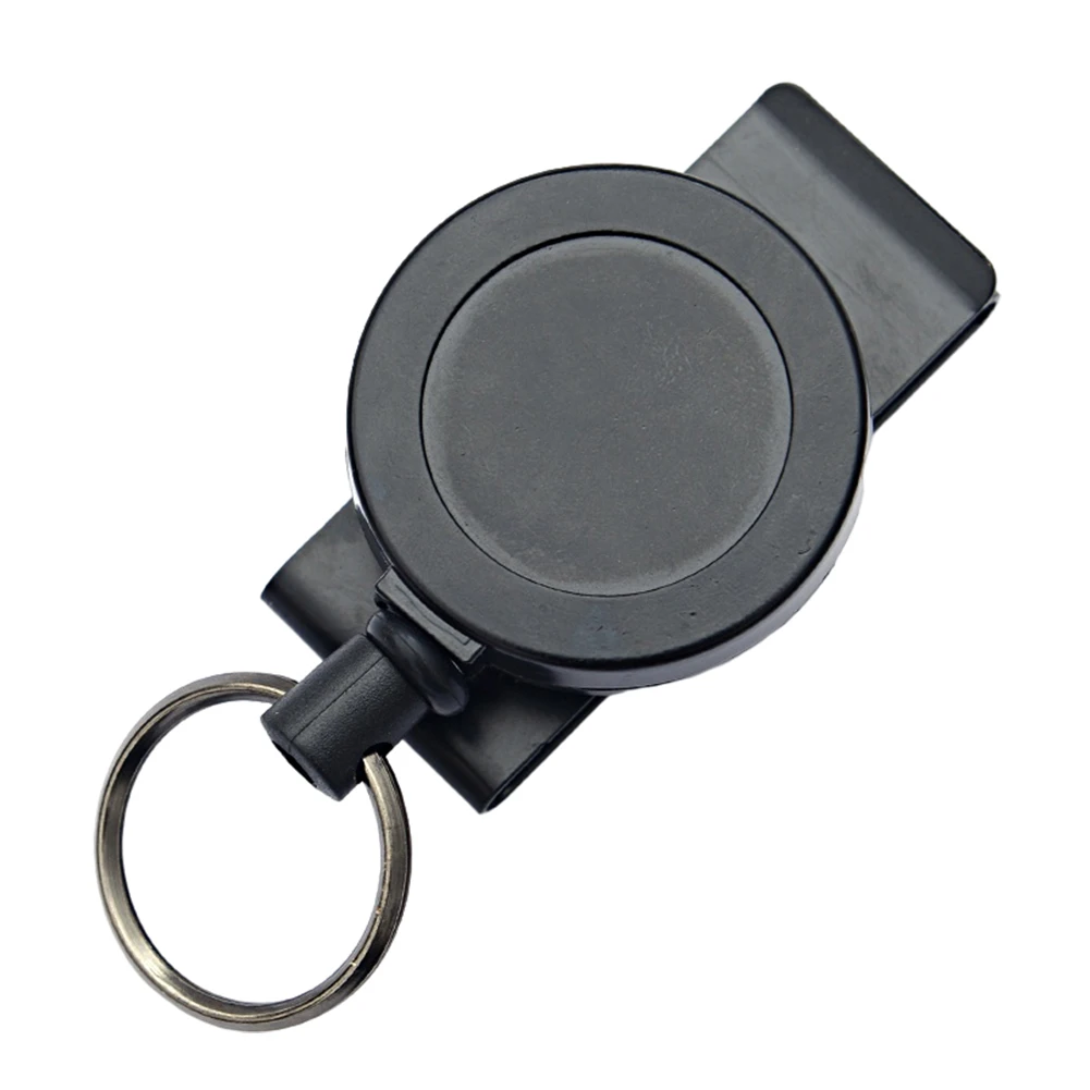 

Retractable Keychain Mini Recoil Anti-Lost Key Ring Key Holder with Steel Wire Rope Metal Buckle for Camping Outdoor Activities