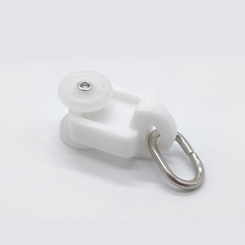 50/100 шт Шторы трек откатные бегунов Перевозчик ролики для прямые колесо