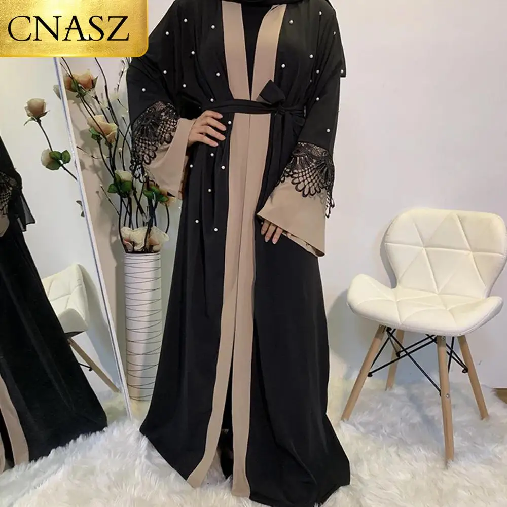 Abayas для женщин Рамадан кимоно новая модная модель кафтан в Дубае кружевной