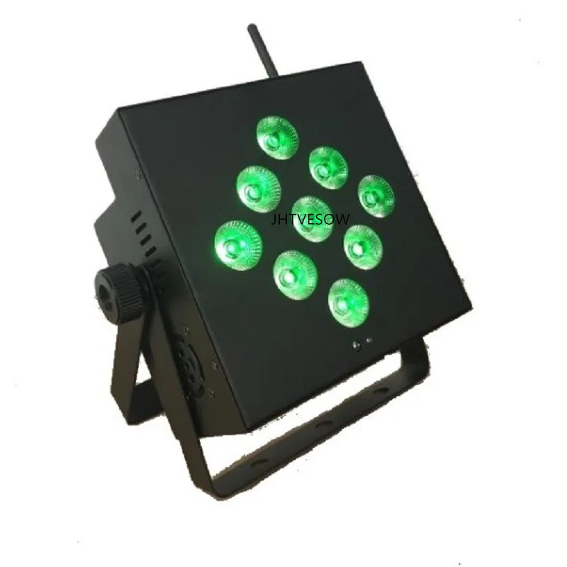 Беспроводный par can светильник 9x10w rgbw 4 в 1 Работает от батареек свадьба light 64