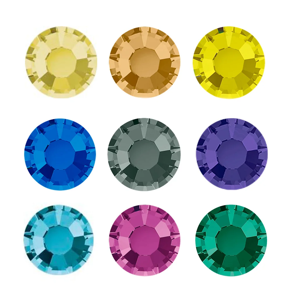 2058 все цветные Стразы для ногтей s холодная фиксация DIY без горячей фиксации