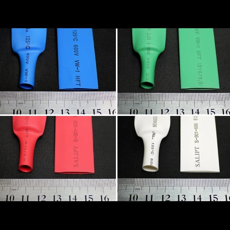 

Dia 16mm (Width 27mm) Heat Shrink Tube 2:1 Polyolefin Thermal Cable Sleeve Insulated Wire Protector Wrap DIY Connector Repair