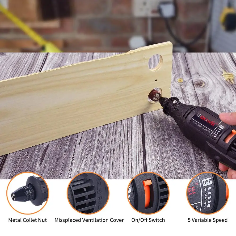 Электрическая дрель GOXAWEE Dremel шлифовальный станок мини-дрель для гравировки