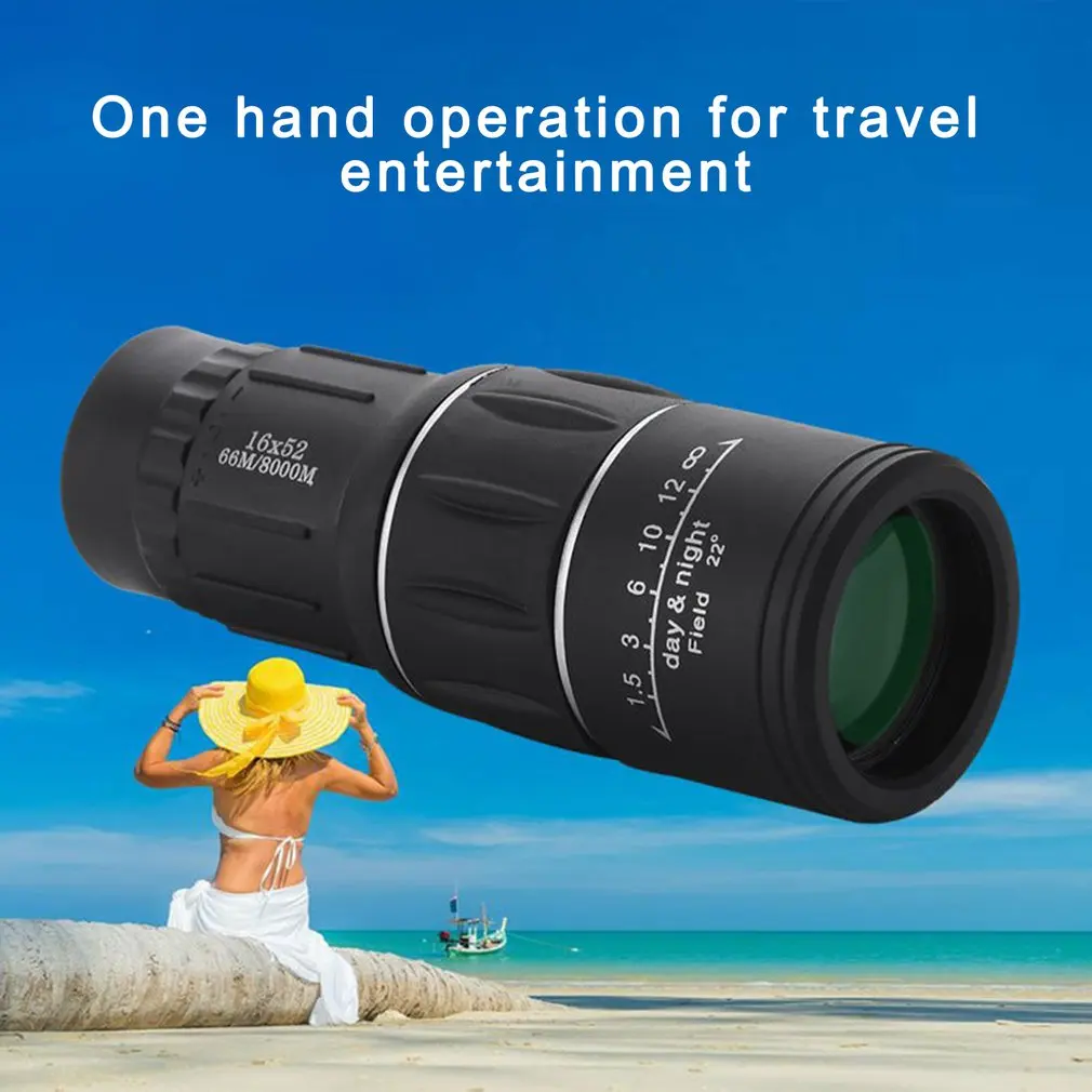 

Extra Long 16X52 Distance Sports Hunting Zoomable Monocular Low Light Night Vision Telescope Binoculars For Outdoor Watching