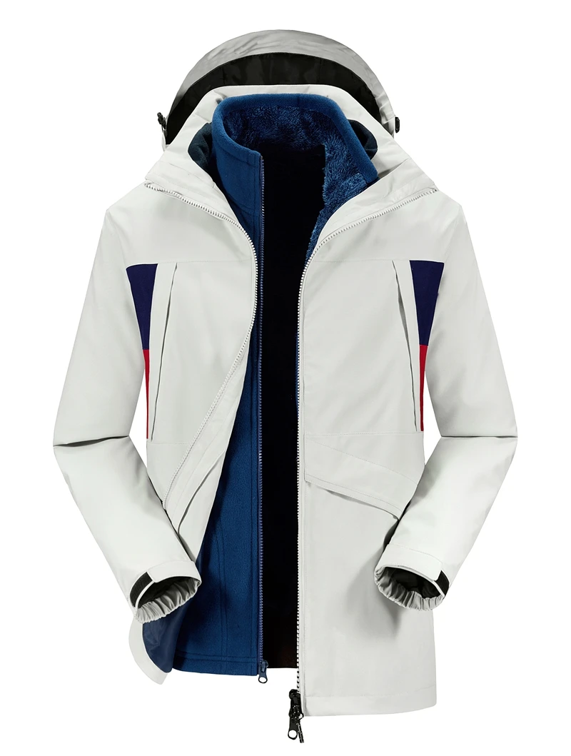 Водонепроницаемая мужская зимняя куртка ZOXO Softshell теплая для походов катания на