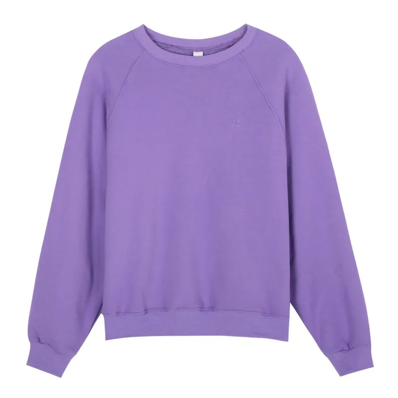 

New Spring Autumn Women's Sweater Fashion Loose Plush Embroidered Pullover Outdoor Leisure Sports Women's Long Sleeve Top