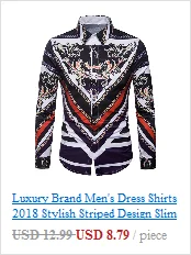 Прямая поставка camisa masculina мужская Повседневная рубашка с длинными рукавами и принтом Повседневная приталенная Мужская рубашка camisa social masculina