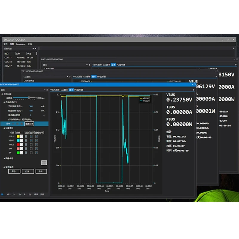 

YK001-USB PD high-precision fast charge data cable charging head detection voltage and current tester multimeter
