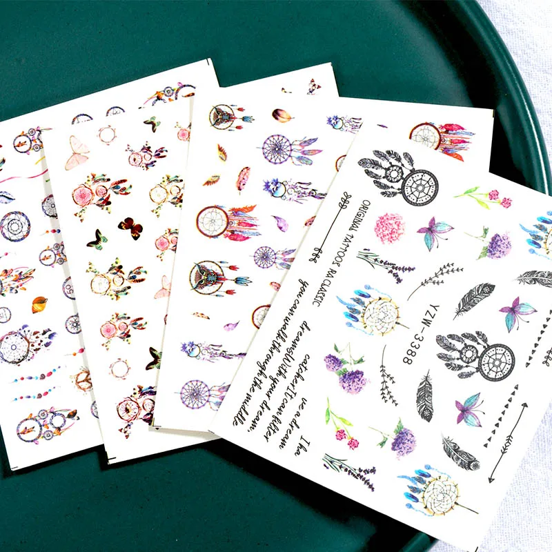 

New Stickers for nails Color cool pattern Stickers for manicure DIY nails sticker nail foil