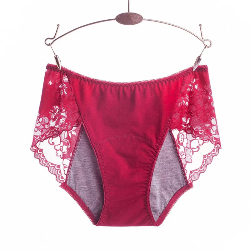 

Новые хлопковые непротекаемые менструальные трусики с физиологическими месяцами, сексуальные кружевные дышащие Бесшовные Мягкие тканевы...