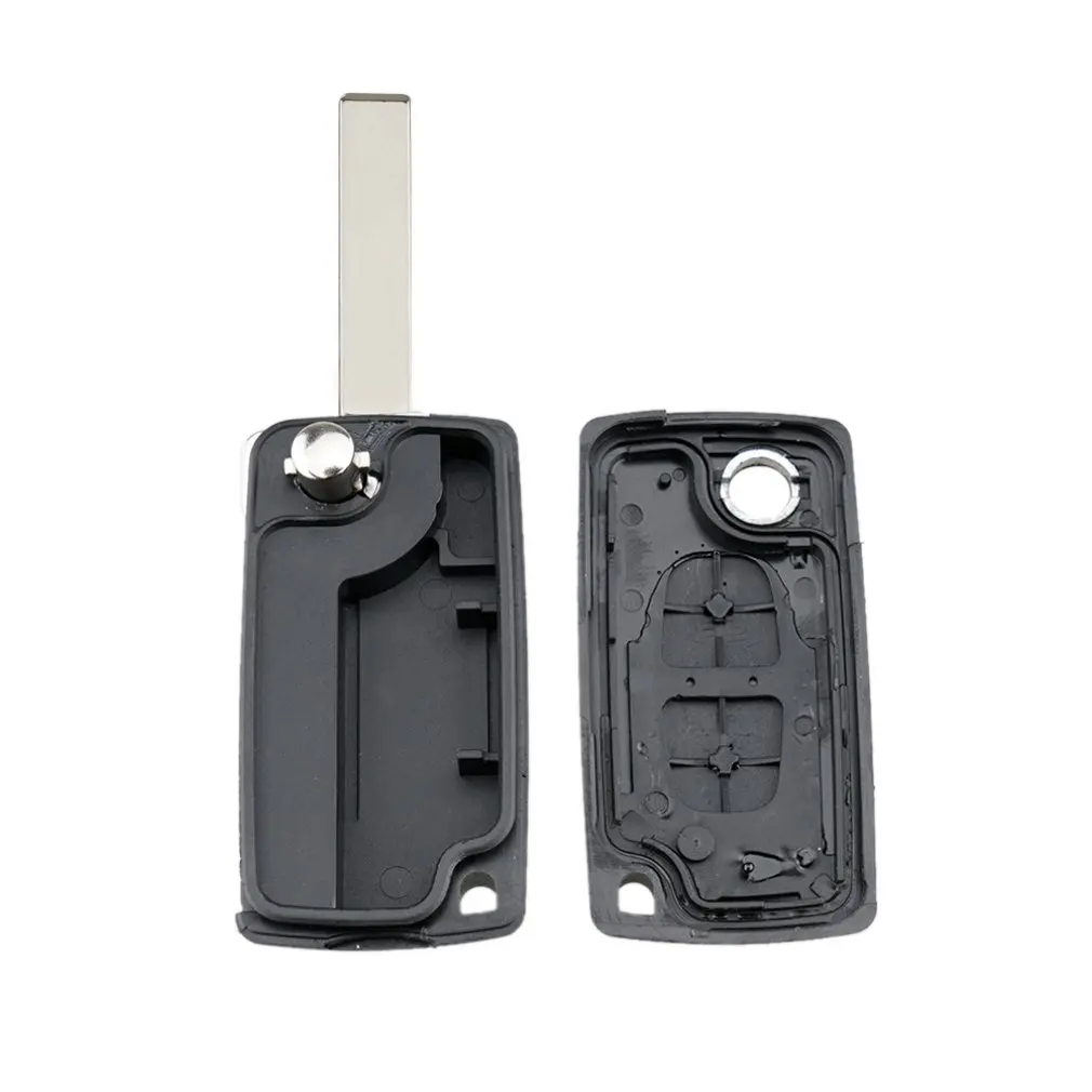 

02B Fits For Peugeot 2008 3008 5008 2 Button Remote Key Fob Shell Case Ce0523 Hu83 Shell Cover Key Protector