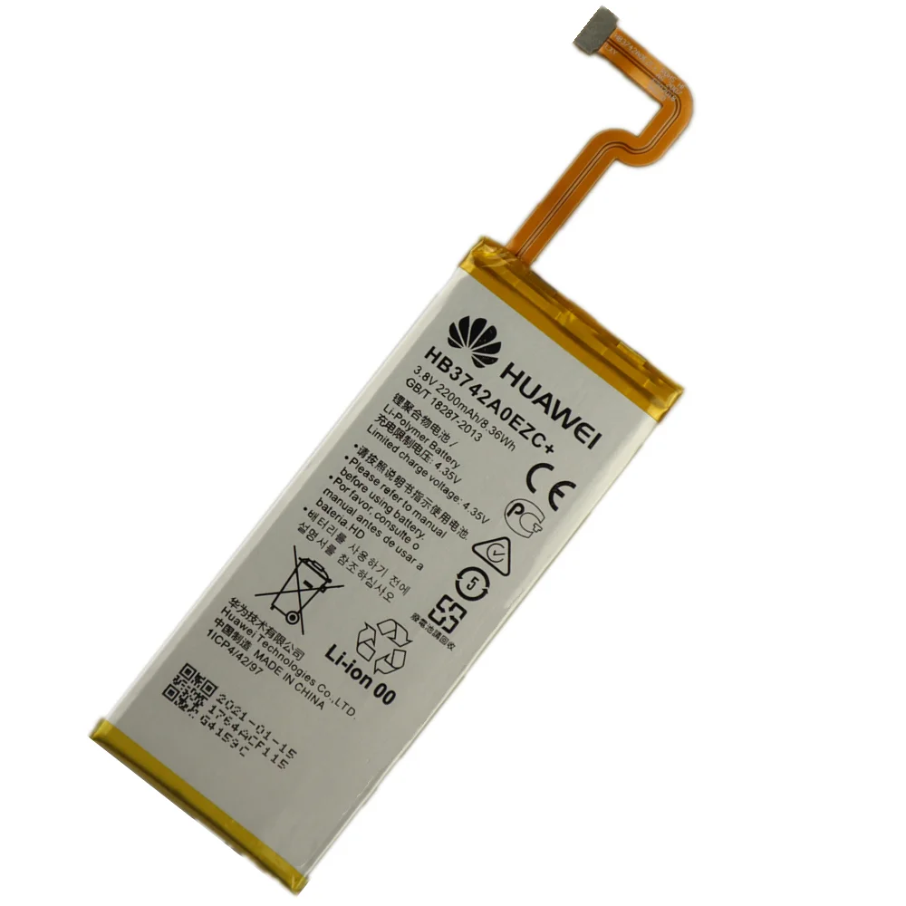 

2021 year 100% Original New Replacement Battery For Huawei P8 Lite battery 2200mAh HB3742A0EZC+ accumulators For Huawei P8 Lite