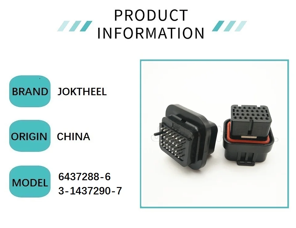 1 комплект 3-1437290-7 6437288-6 TE AMP SUPERSEAL 26 Pin 3 слота Электрический Женский Мужской прямой PCB Провод на плате разъем ECU разъем