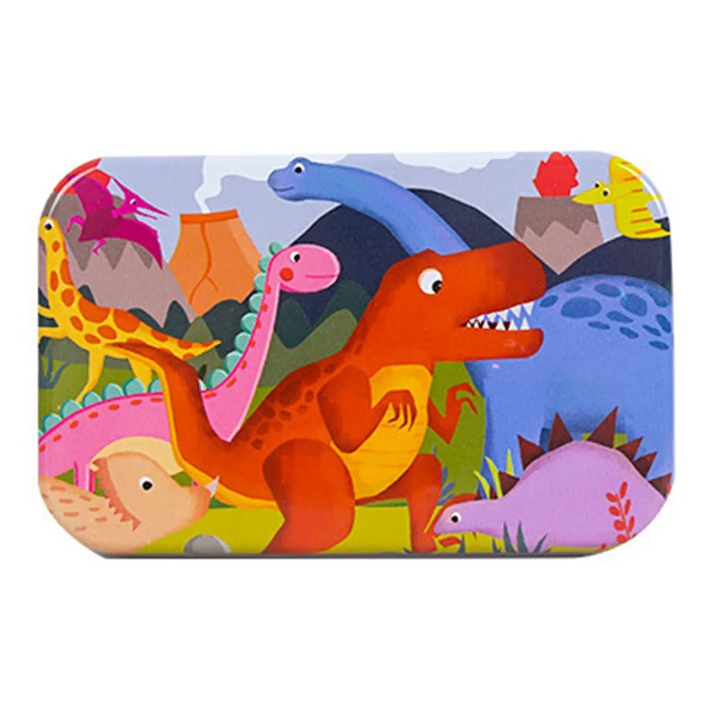 Cartoon Wooden Puzzles 60PCS Large Puzzle Game Interesting Learning Educational Toy for Kids/Adults Jigsaw + Box | Игрушки и хобби