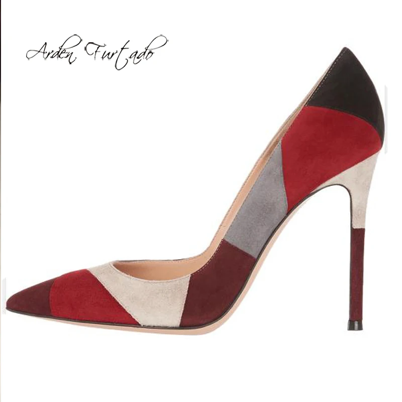 Женские туфли с острым носком Arden Furtado разноцветные вечерние на шпильке