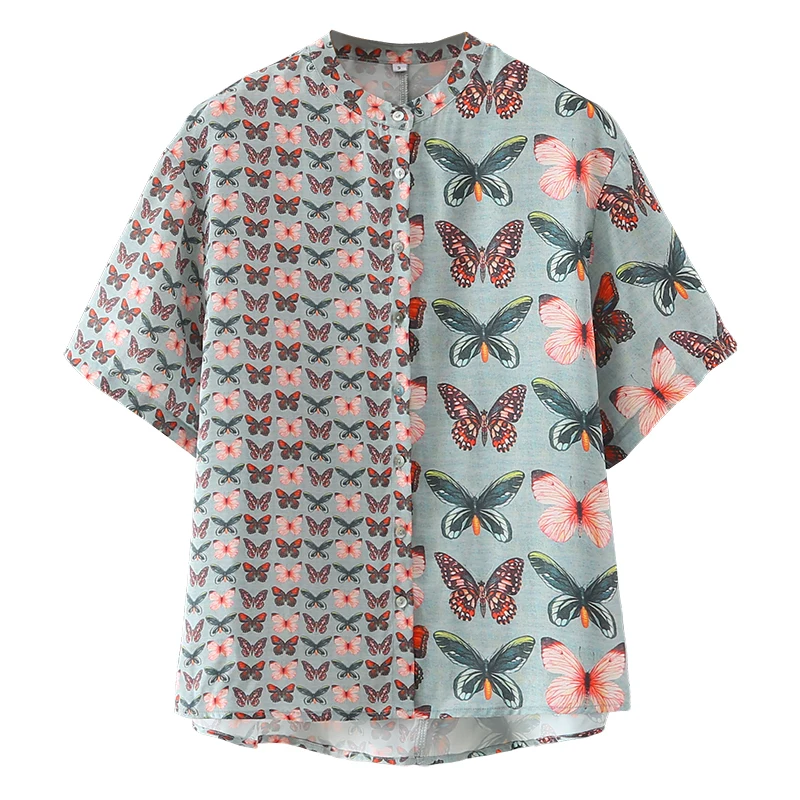 

JC·KILIG 2021 Printed Lapel Short Sleeve Shirt TB21005