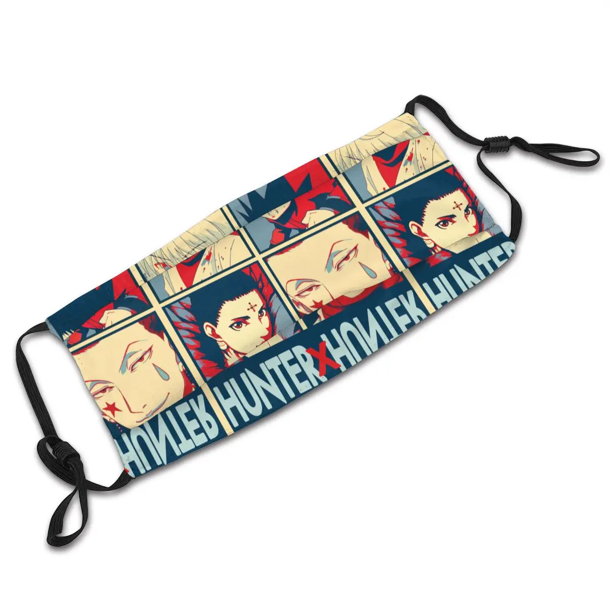 

Hunter X Hunter Men Women Reusable Face Mask Dust Protection Cover Respirator Muffle Mask with Filters