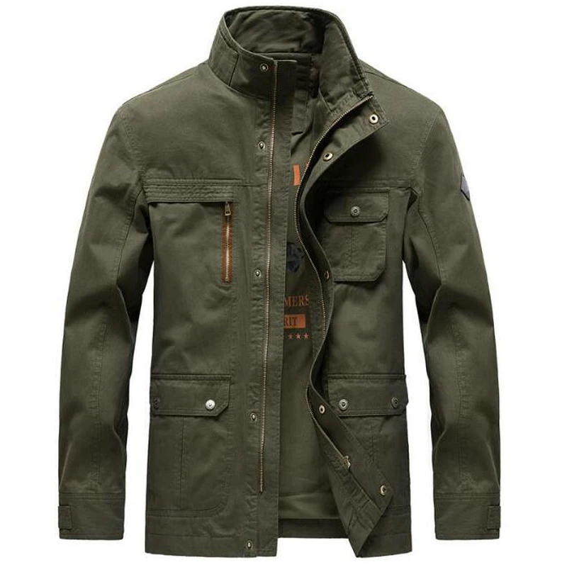 Русский стиль сафари военные куртки и пальто плюс размер XXXL Осень Зима