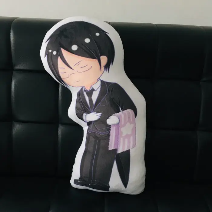 Подушка с принтом черного Батлера из аниме плюшевая игрушка подушка Kuroshitsuji