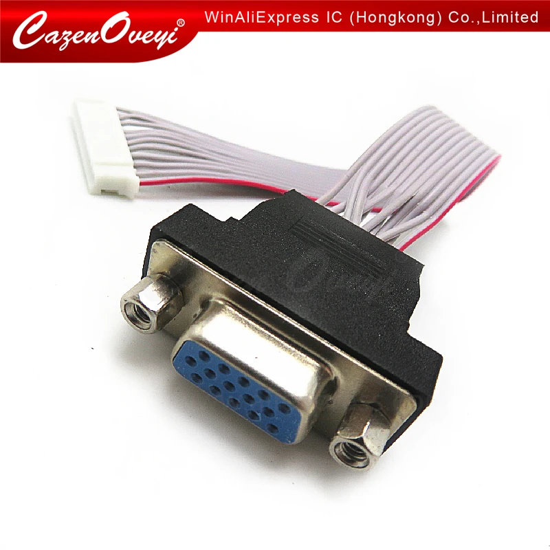 1 шт./Лот 12P a 15 p vga femмина d-sub адаптер штырьковый разъем vga соединитель для длины 150 мм кабель для ЖК-светодиодов своими руками