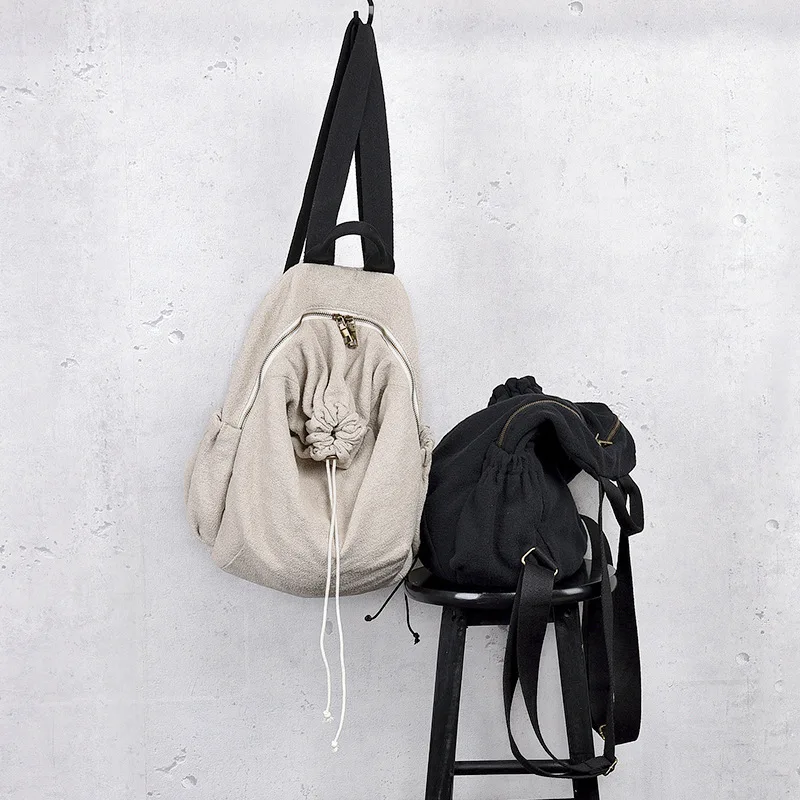 Женский летний Повседневный Рюкзак простой холщовый рюкзак Вместительная