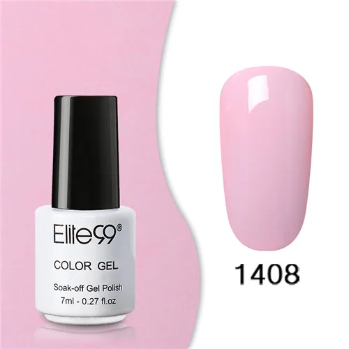1408 Elite99 Гель-лак набор все для маникюра Полупостоянный Vernis верхнее покрытие УФ светодиодный гель лак удаляющийся замачиванием Гель-лак для ногтей - Цвет: 1408