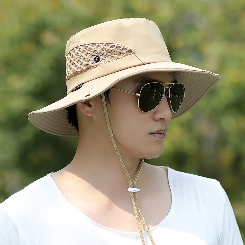 

Summer new ventilation fisherman hat fashion men's outdoor sun visor