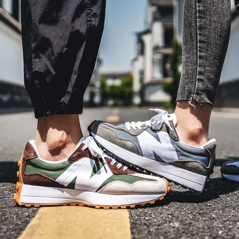 

Spring and Autumn New Balance Cool Running N-Shaped Couple Sports Shoes Men's Canvas Shoes Small Waist Women's Shoes
