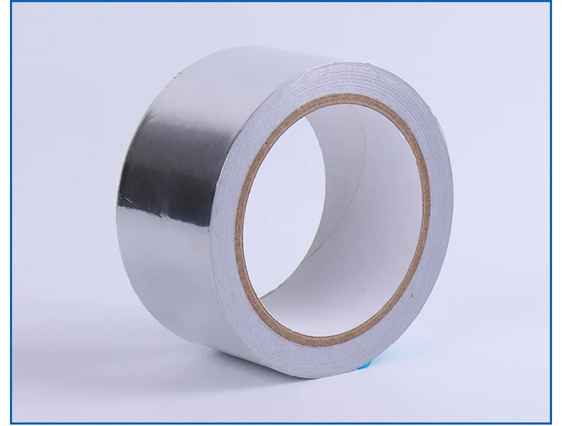 

2 Rolls Aluminum Foil Tape Heat Shield Heat-resistant Waterproof Silver