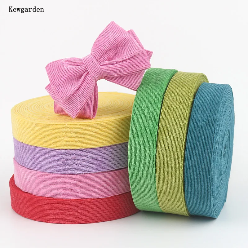

Kewgarden DIY Сделай сам бант для волос аксессуары Вельветовая лента для послойного шитья 1,5 дюйма 1 дюйм 1 см 2,5 см 4 см ручная работа карфы для шитья 11 ярдов