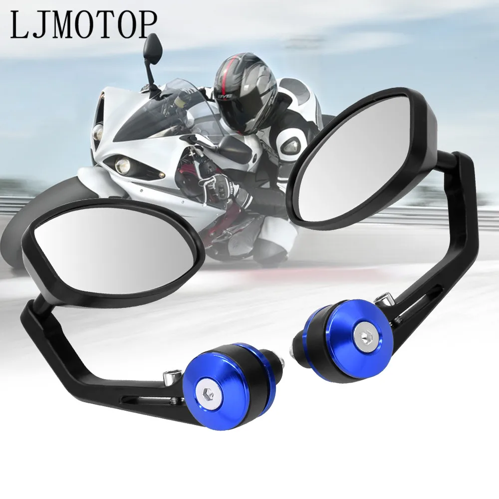 Зеркало заднего вида мотоцикла боковые зеркала Бар Конец Зеркала cafe racer зеркало