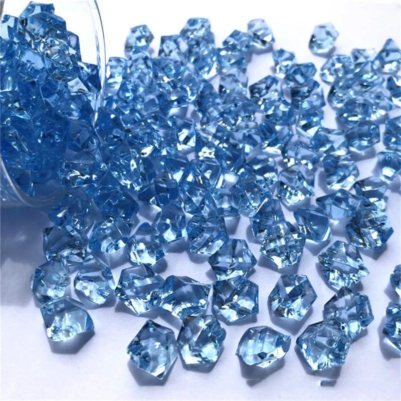 

150pcs Acrylic Crystal Diamonds Decorations Artificial Colorful Gemstone Decor Vase Fish Tank Decoration Home Wedding Decorat
