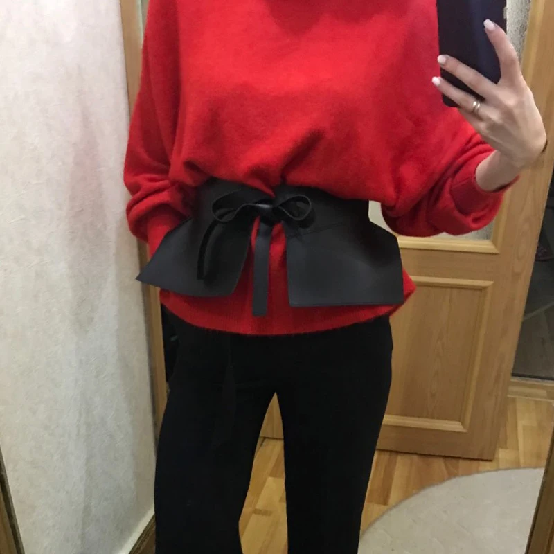 TRODEAM женский пояс с баской Женская юбка кожаные поясные ремни модные дамские пу