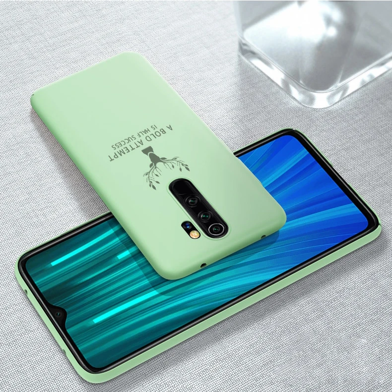 Жесткие чехлы с жидкостью для Xiaomi Redmi Note 8 Pro Note 8 чехол на ощупь противоударный полный защитный жесткий чехол на заднюю панель Funda Shell