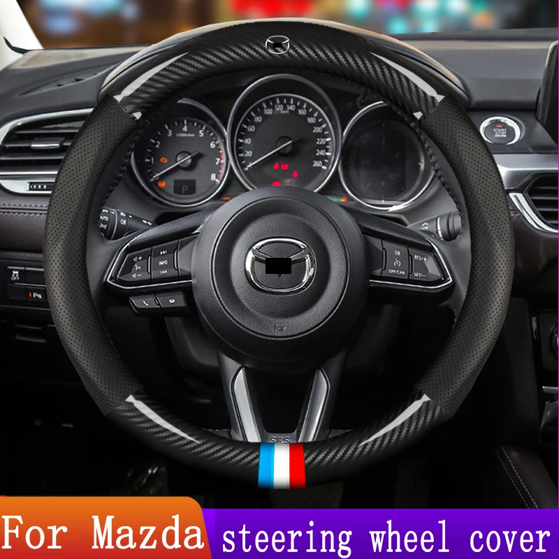 Подходит для Mazda кожаный чехол на руль Artz Angkasera CX 4 3CX 5 horse 6 star автомобиля|Чехлы