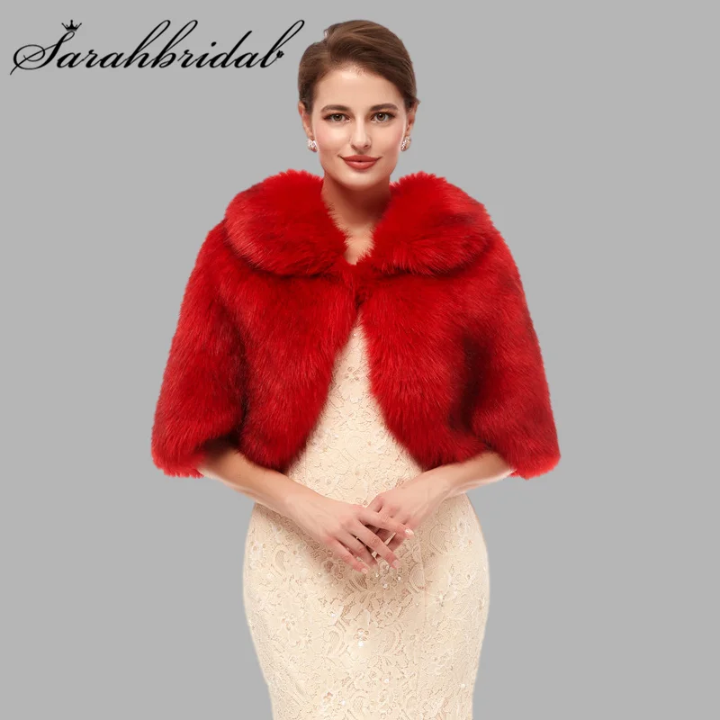 

Elegant 2021 Women Ladies Bridal Shawls Wedding Coat Casual Jacket Evening Clocks Party Holiday Winter Wrap Bolero Cape WP0053