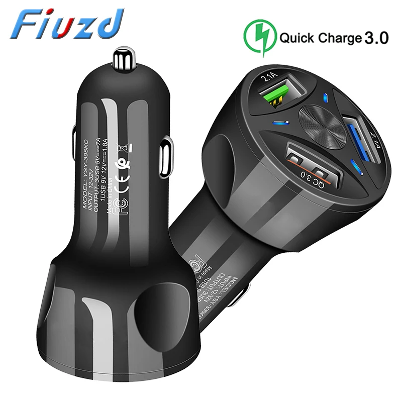 Переходник USB для зарядки в машине универсальное быстрое зарядное устройство 3 0