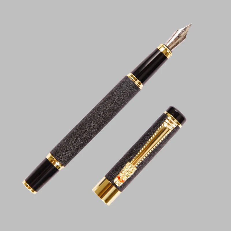 Ручка перьевая металлическая с чернилами цвет в ассортименте 1 шт | Канцтовары