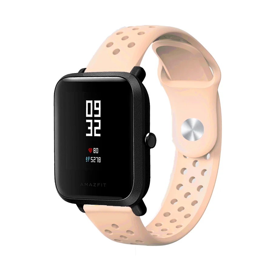 For Amazfit Bip Strap Sport Silicone Replacement Bracelet for Xiaomi Huami Amazfit Bip Lite Youth Accessories Watch Band 20mm
