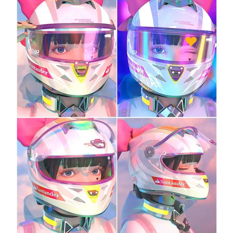 

5D DIY Diamond Embroidery Cartoon Motorcycle Girl Sweet Cool Portrait Full Diamond Painting Mosaic Art Rhinestones Home Decor