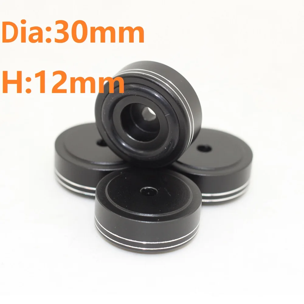 

4 pieces 30*12mm Chaissis Feet DIY Audio Power Amplifier Nail Tripod Shock Absorbing Foot Pad 30mm