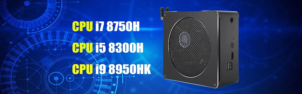 Причастником B16 8-го поколения мини-ПК Intel Core i5 8250U четырехъядерный 4,0 ГГц 8 МБ кэш безвентиляторный мини-компьютер Win 10 4K HTPC