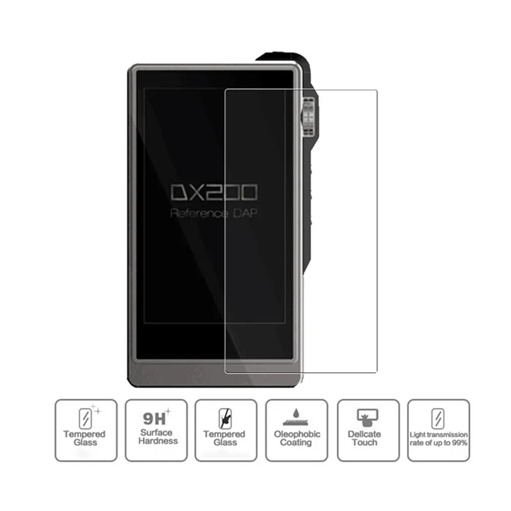 Закаленная пленка 2 шт. для IBASSO DX220 передняя и задняя защитная экрана из