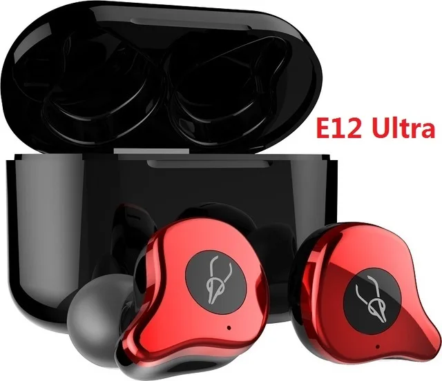 Martha Red Sabbat E12 Ultra TWS Bluetooth Qualcomm v5.0 наушник aptX спортивные Hi-Fi стерео наушники с шумоподавлением Беспроводные наушники PK x12 - Цвет: Martha Red