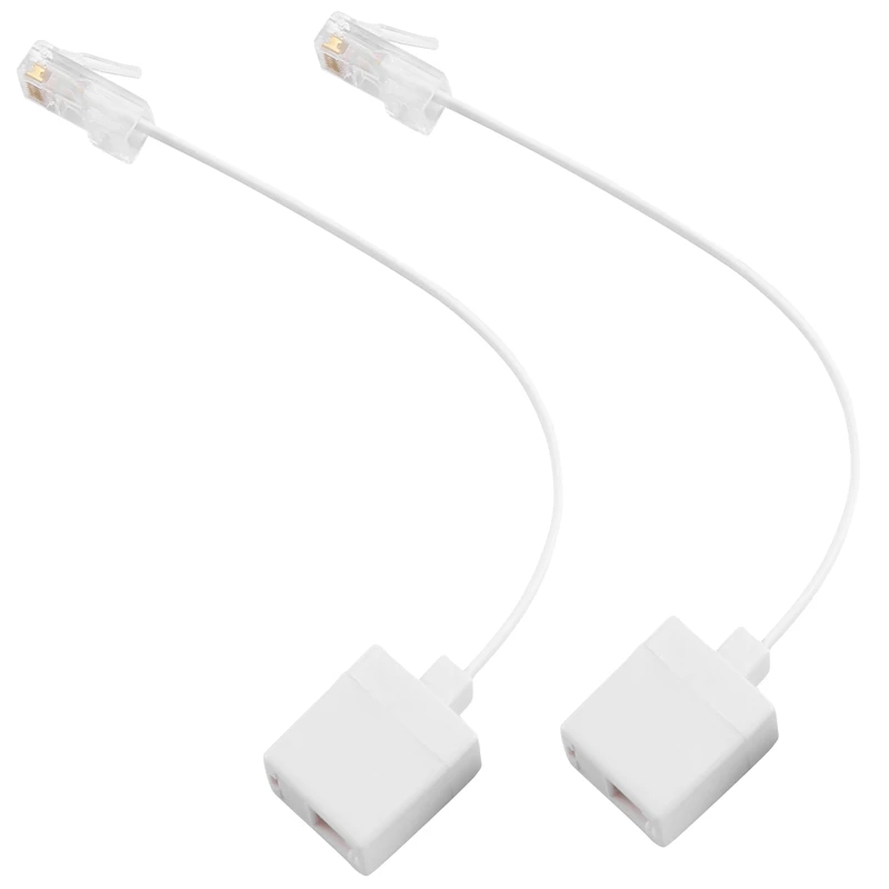 2 разъема 8P4C / RJ45 male RJ11 6P4C к гнезду M F адаптер телефонный Ethernet|Адаптеры Type-C| |