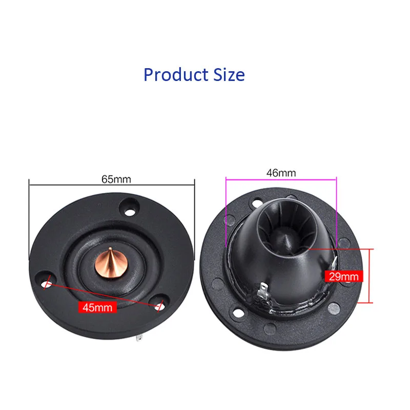 2 шт. дюймов шелковый купольный твитер высокого класса Hi Fi 4 Ом 35 Вт пассивная