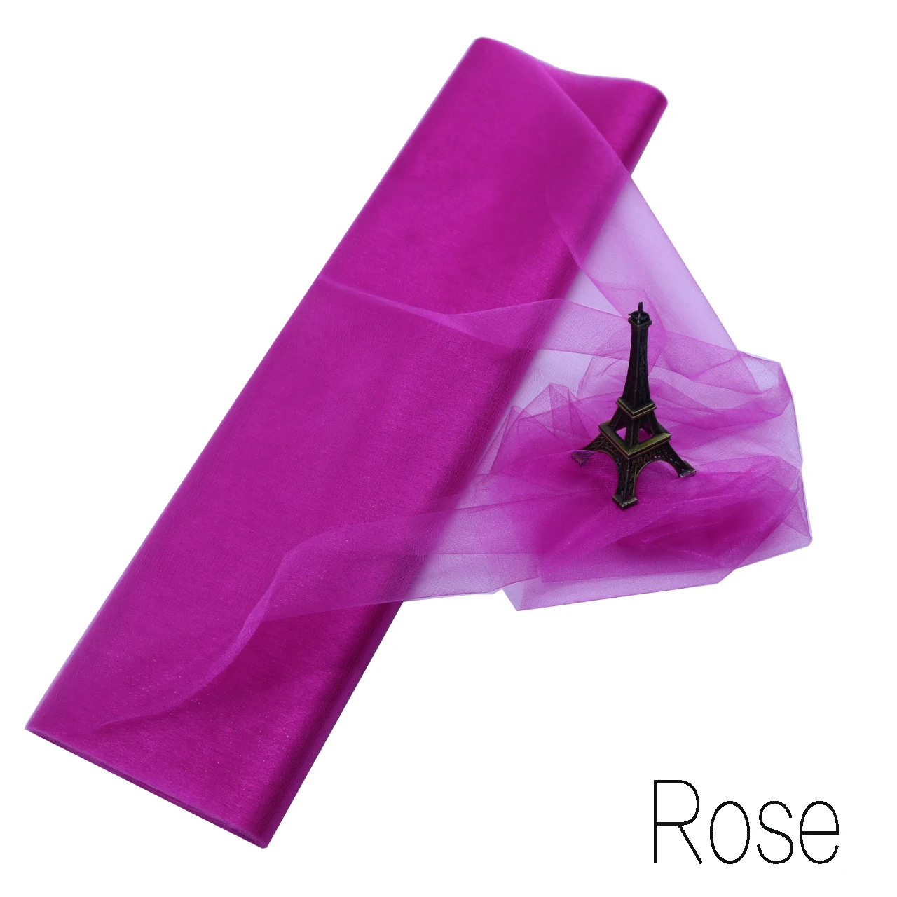Rose 10 м/рулон, 48 см, тюль, рулон, ткань, катушка, пачка, прозрачная органза, тюль для дома, свадебное украшение, для детского душа, сделай сам, рубашка, ремесло - Цвет: Rose