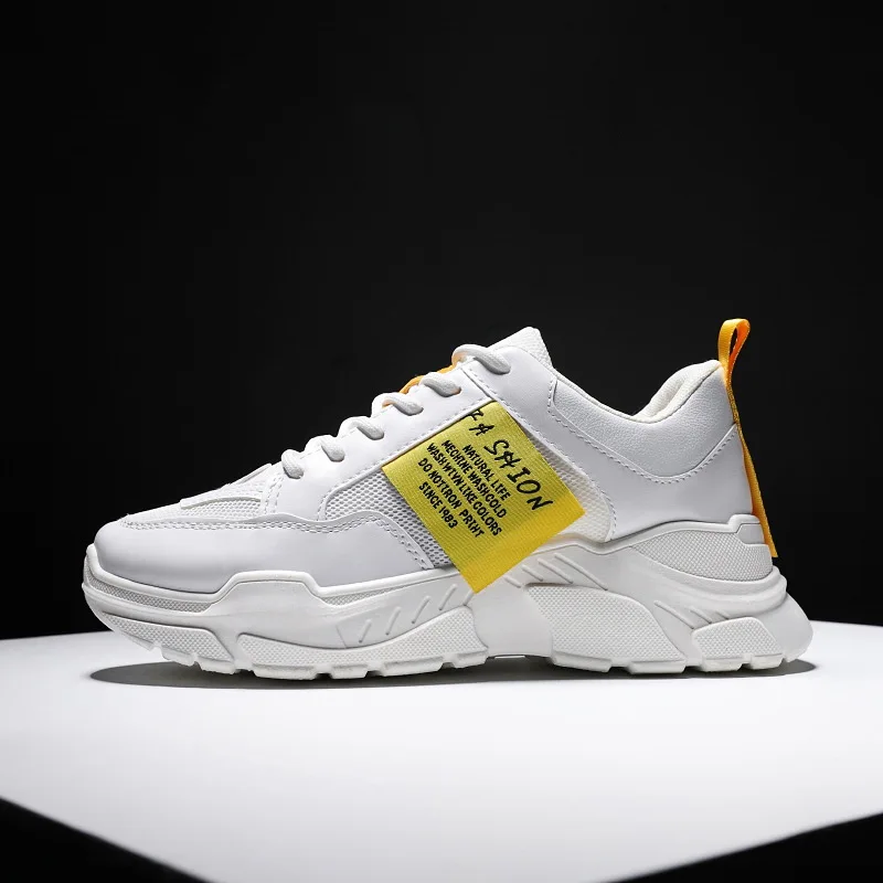 

Mazefeng Men's Chunky Sneakers Buckle Strap Superstar Casual Shoes Boys Running Shoes Man Footwear Trainers Vulcanized Size 44